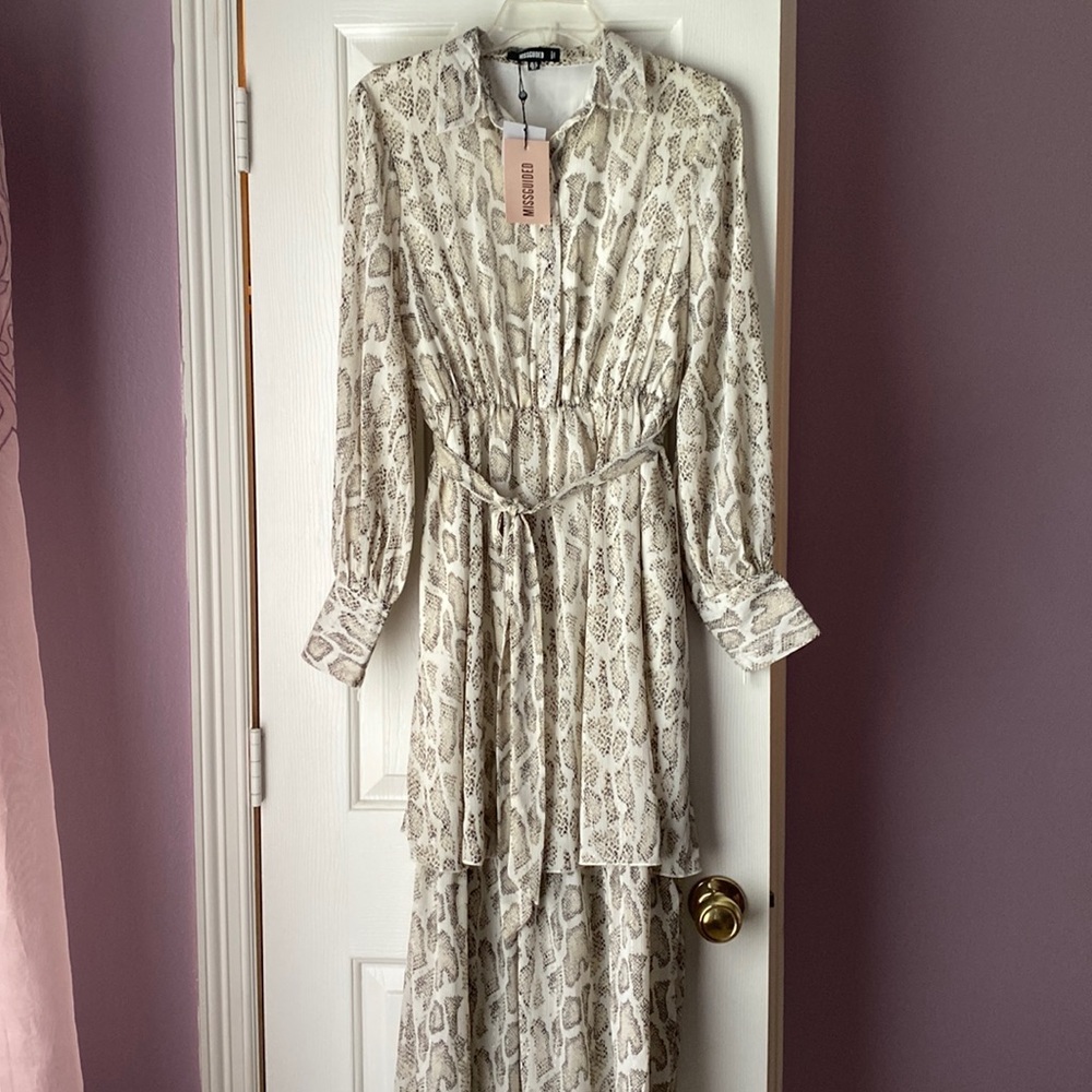 New with tags never worn Missguided snakeskin dress in size 6.